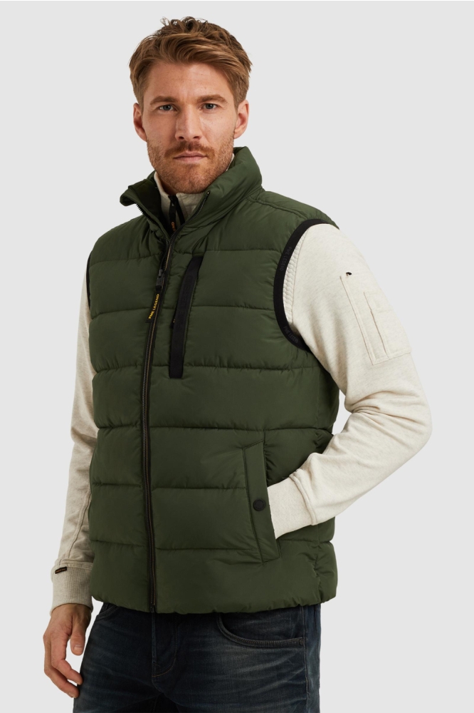 PME legend groene heren jas | Model zijaanzicht