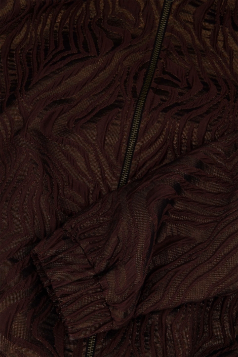 Zusss bruine dames jas | Kleurstaal