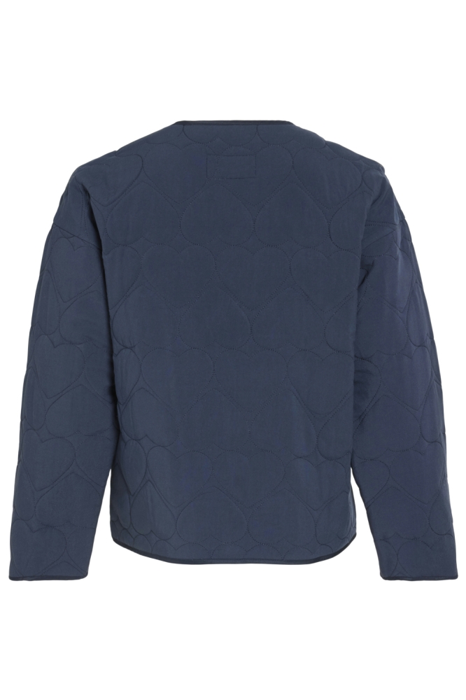 Vila blauwe dames jas | Achteraanzicht