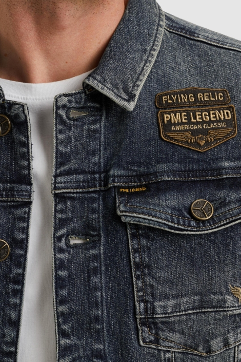 PME legend blauwe heren jas | Close up