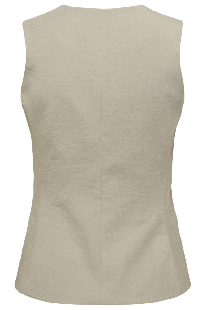 Jacqueline de Yong groene dames gilet | Achteraanzicht