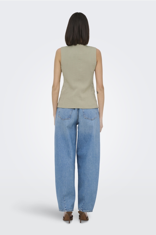 Jacqueline de Yong groene dames gilet | Model