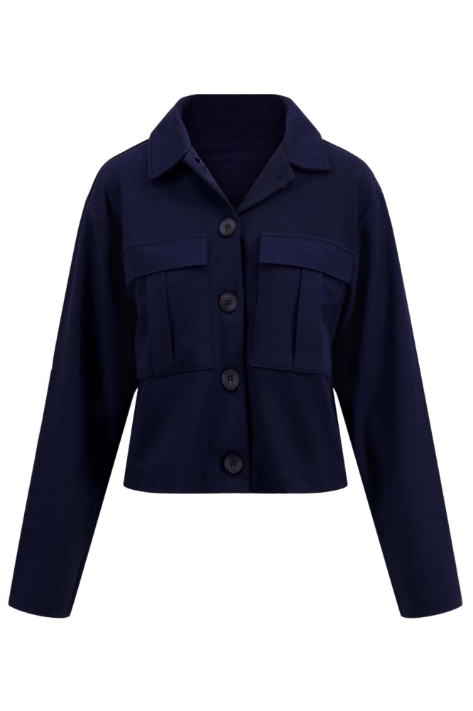 Zusss blauwe dames vest | Vooraanzicht