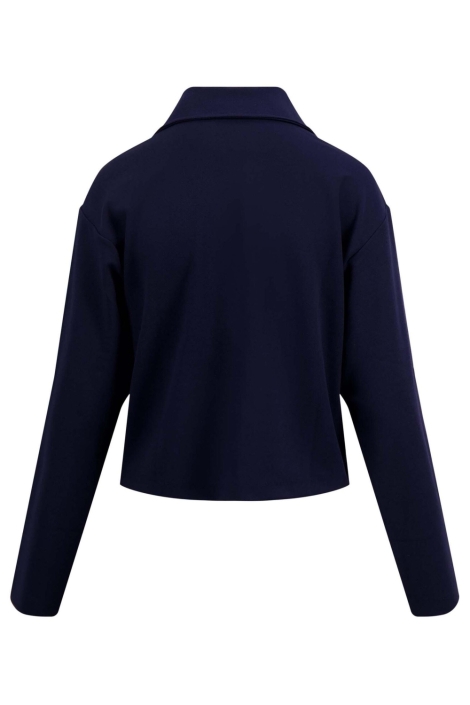 Zusss blauwe dames vest | Achteraanzicht