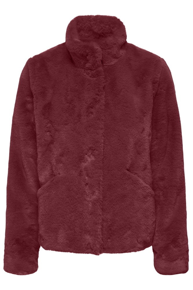 Only bordeaux dames jas | Vooraanzicht