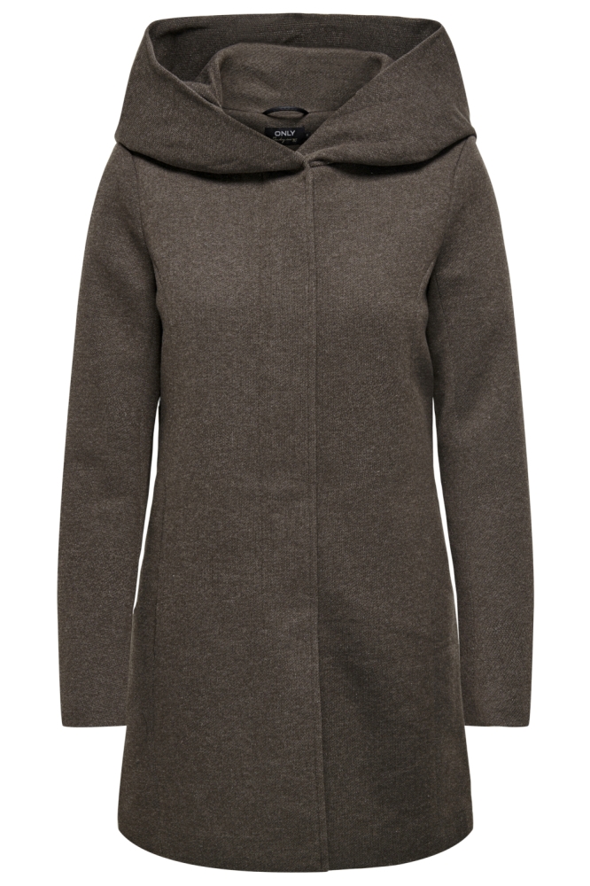 Only bruine dames jas | Vooraanzicht