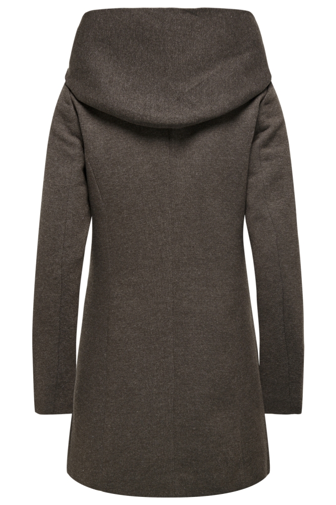 Only bruine dames jas | Achteraanzicht