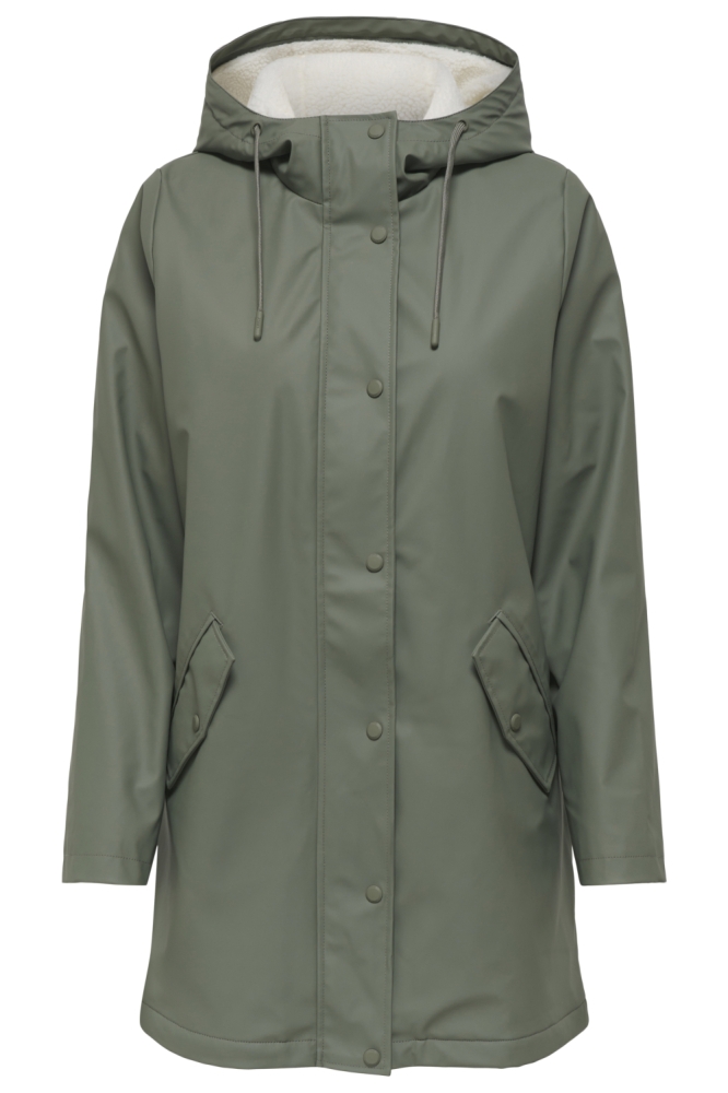 Only groene dames jas | Vooraanzicht