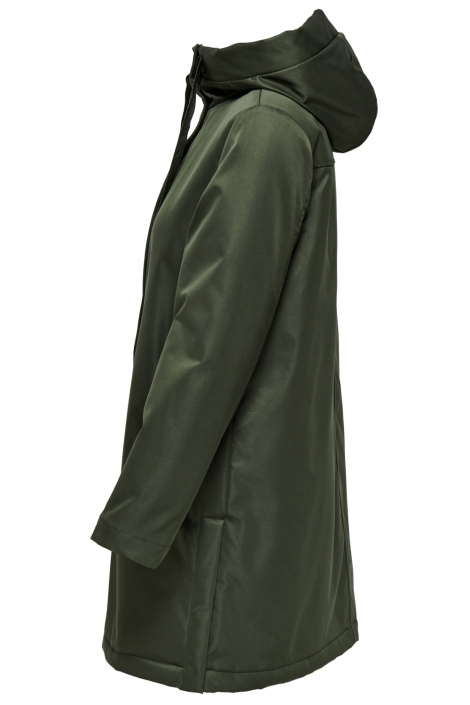 Only groene dames jas | Zijaanzicht