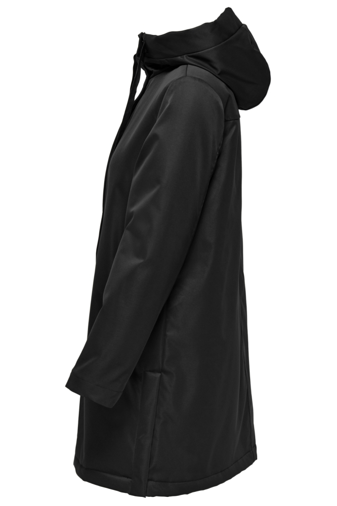 Only zwarte dames jas | Zijaanzicht