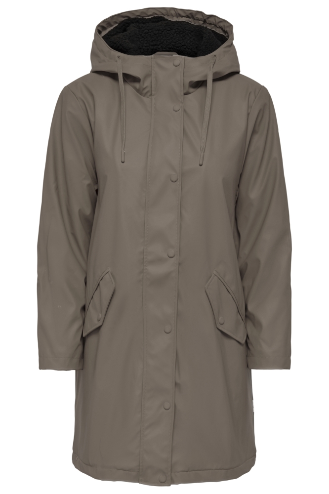 Only bruine dames jas | Vooraanzicht
