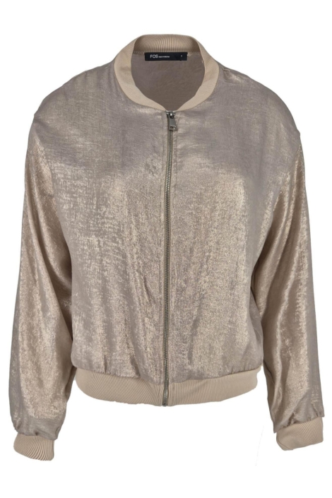 FOS Amsterdam beige dames vest | Vooraanzicht