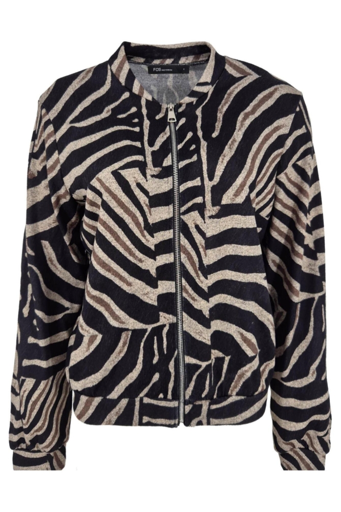 FOS Amsterdam grijze dames vest | Vooraanzicht