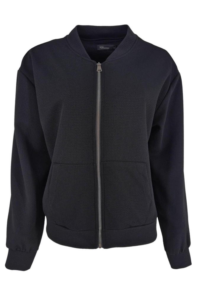 FOS Amsterdam zwarte dames vest | Vooraanzicht