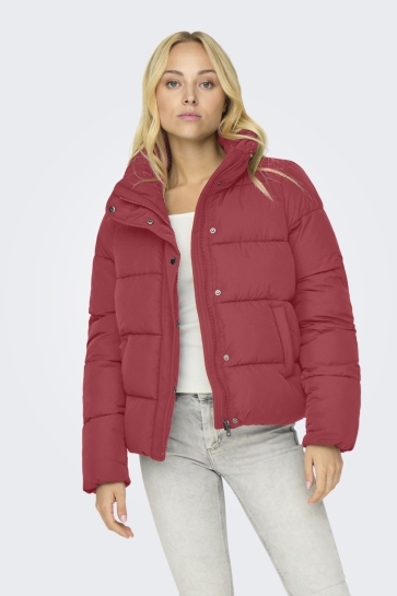 Only ONLNEWCOOL PUFFER JACKET OTW NOOS 15295424 Karanda Red