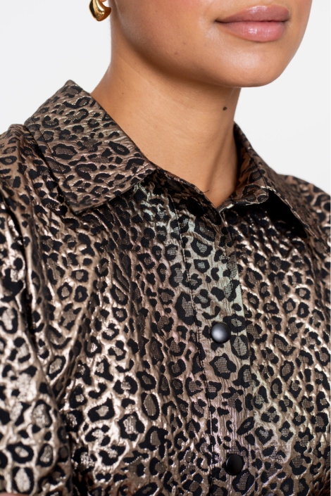 Geisha gouden dames blouse | Kleurstaal