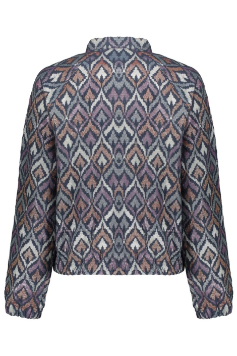 Geisha blauwe dames vest | Achteraanzicht