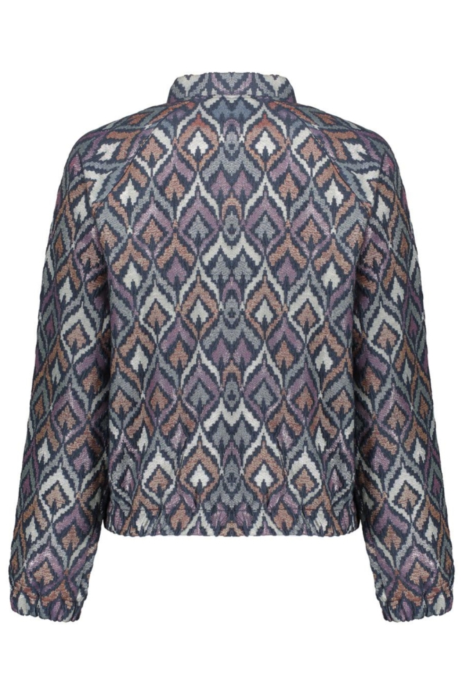 Geisha blauwe dames vest | Achteraanzicht