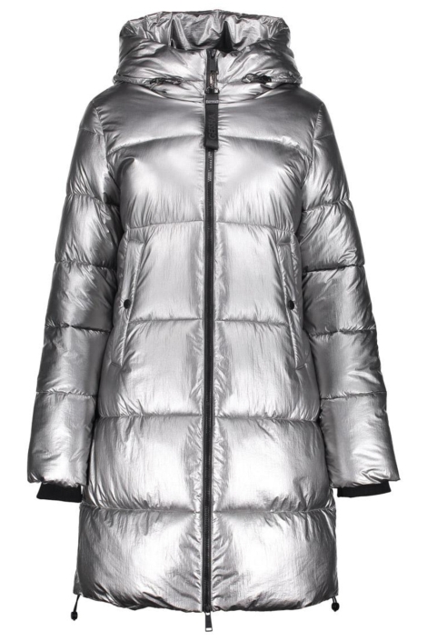 Geisha zilveren dames jas | Vooraanzicht