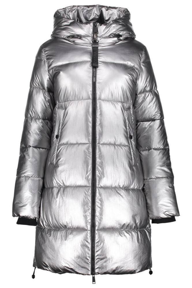 Geisha zilveren dames jas | Vooraanzicht