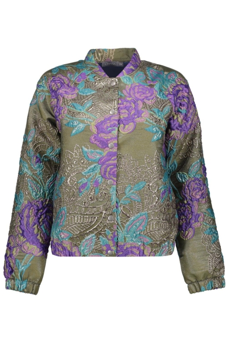 Geisha groene dames jas | Vooraanzicht