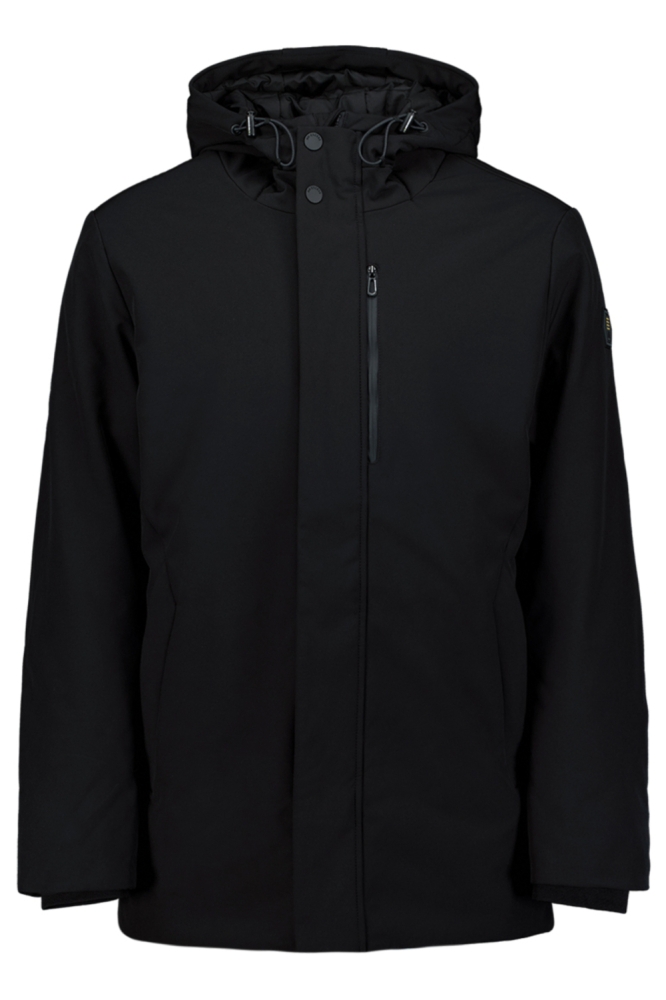 NO-EXCESS zwarte heren jas | Vooraanzicht