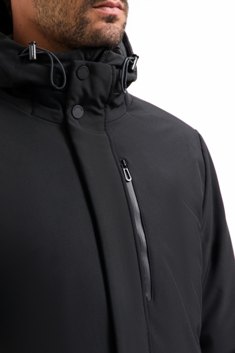 NO-EXCESS zwarte heren jas | Kleurstaal