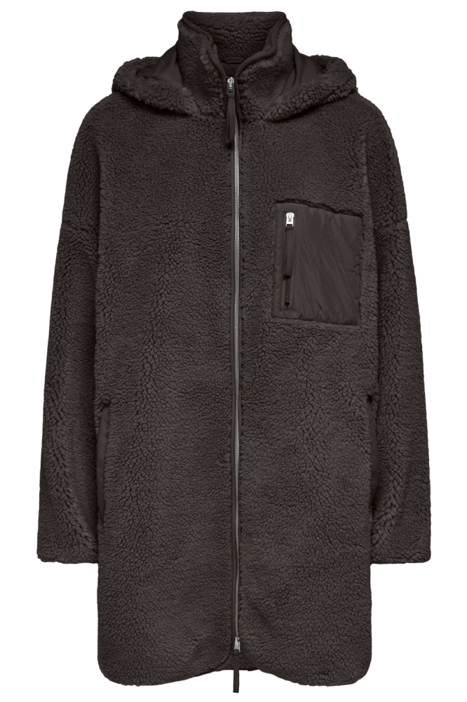 Only bruine dames jas | Vooraanzicht