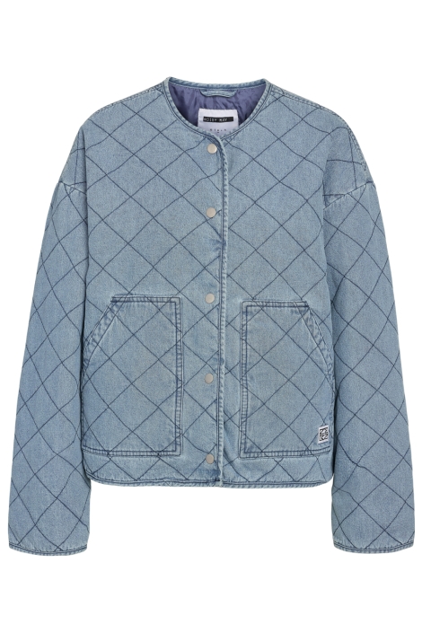 Noisy may blauwe dames vest | Vooraanzicht