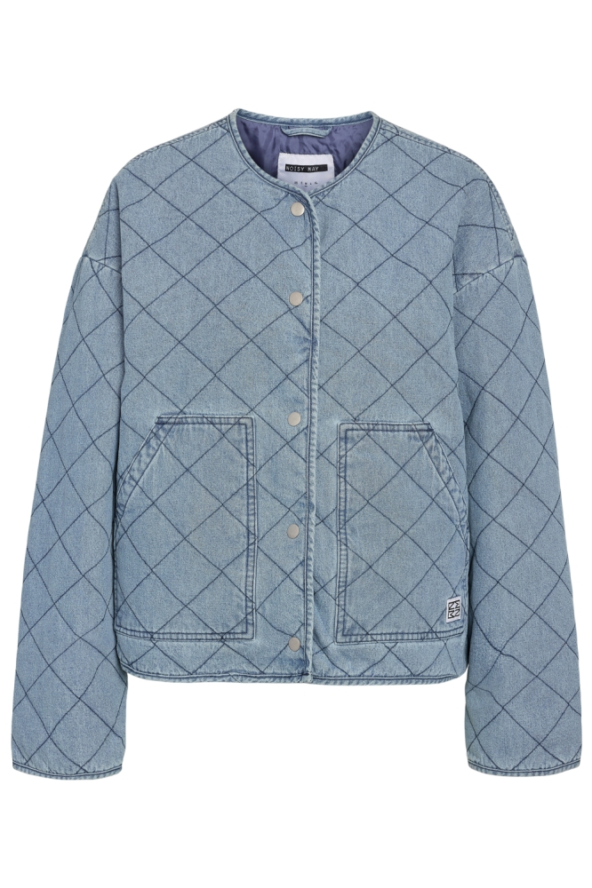 Noisy may blauwe dames vest | Vooraanzicht