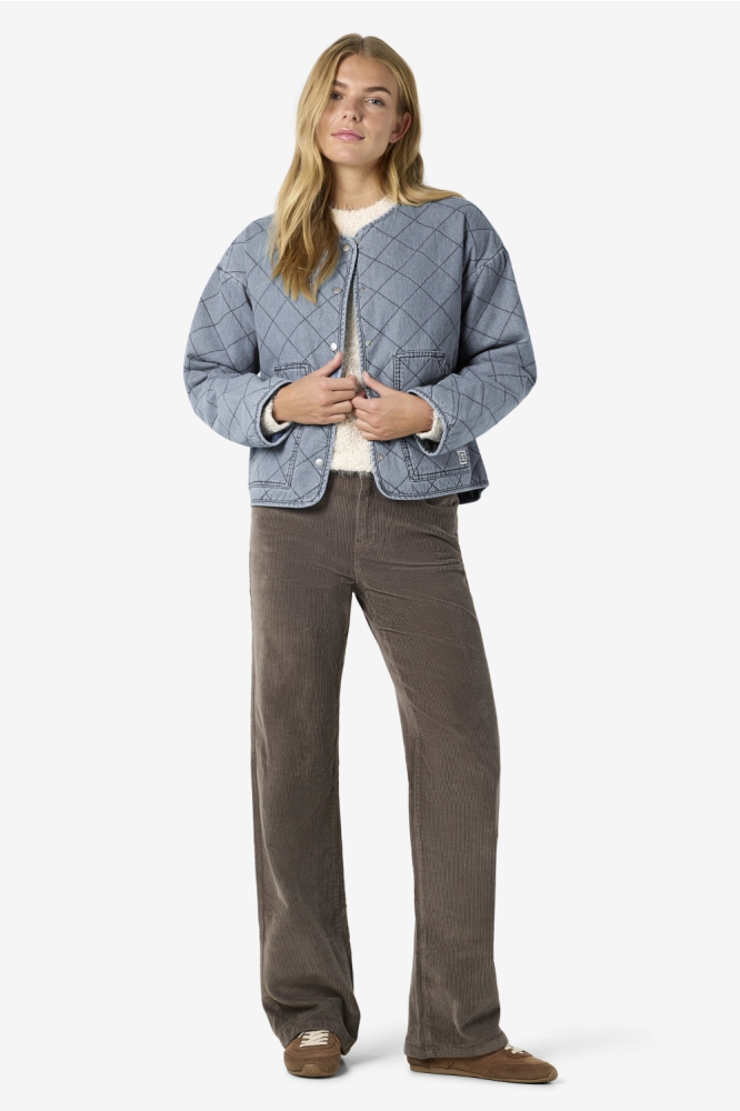 Noisy may blauwe dames vest | Model