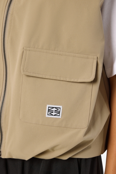 Noisy may camel dames jas | Close up