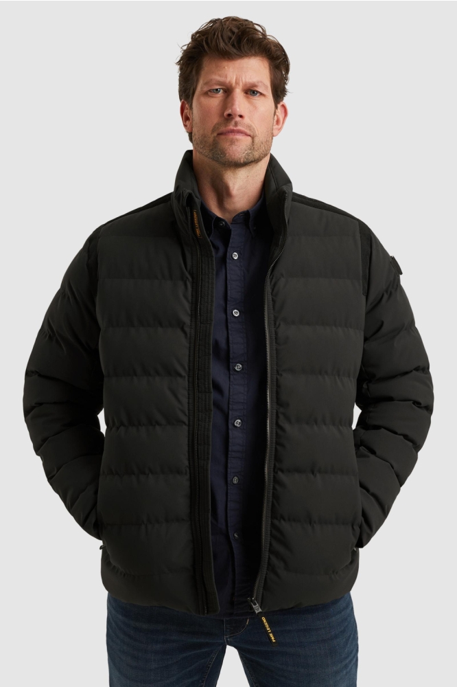 PME legend zwarte heren jas | Model vooraanzicht