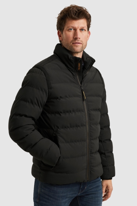 PME legend zwarte heren jas | Model zijaanzicht