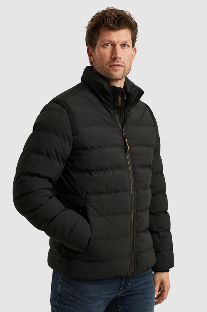 PME legend zwarte heren jas | Model zijaanzicht