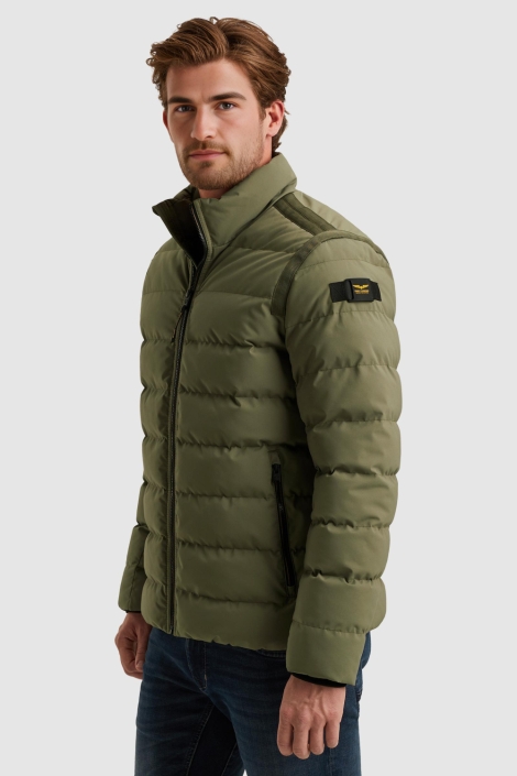 PME legend groene heren jas | Model zijaanzicht