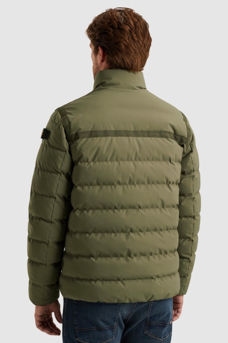 PME legend groene heren jas | Model achteraanzicht