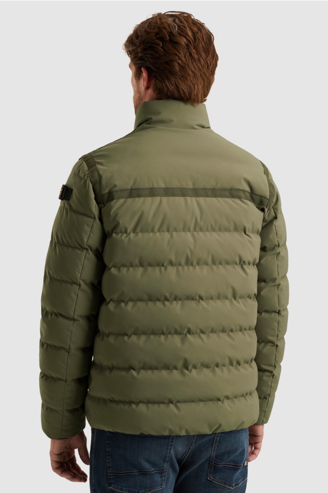 PME legend groene heren jas | Model achteraanzicht