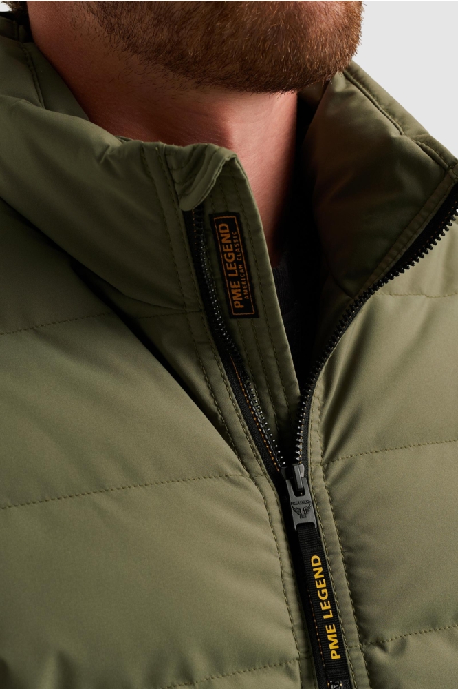 PME legend groene heren jas | Close up
