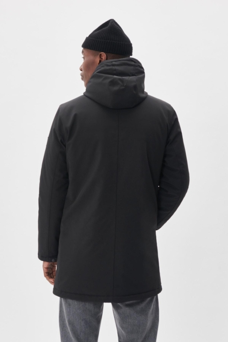 Matinique zwarte heren jas | Achteraanzicht