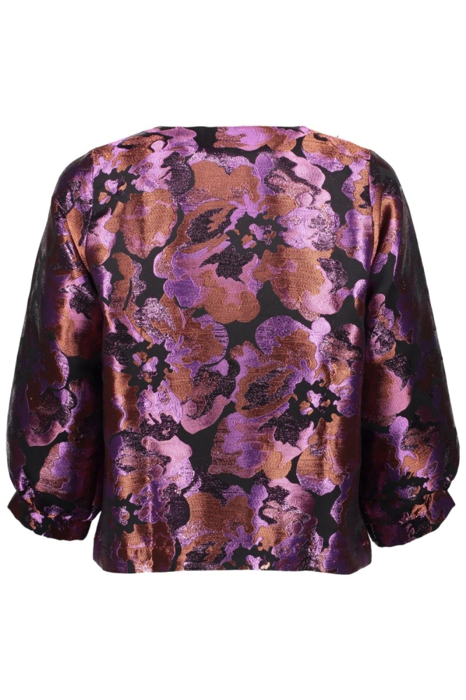 Geisha paarse dames blazer | Achteraanzicht