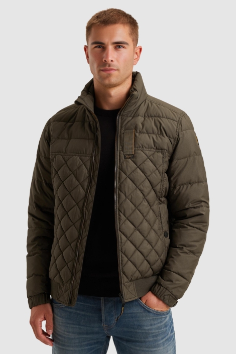 PME legend groene heren jas | Model vooraanzicht