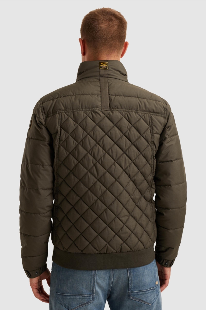 PME legend groene heren jas | Model achteraanzicht