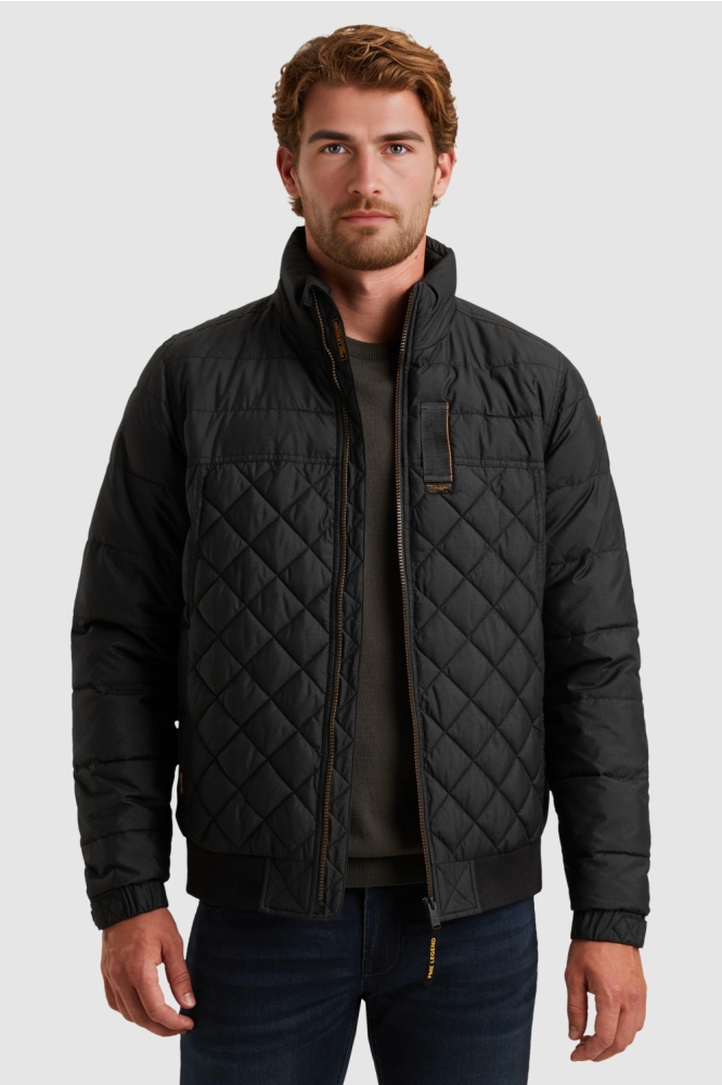 PME legend zwarte heren jas | Model vooraanzicht