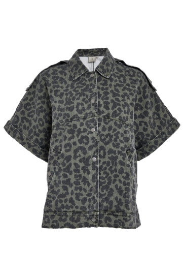 Peppercorn Jas JESSICA VEST PC8493 3627P GRAPE LEAF PRINT