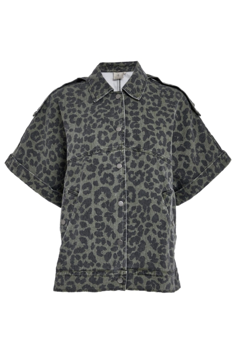 Peppercorn groene dames jas | Vooraanzicht