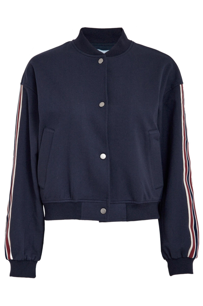 Minus blauwe dames jas | Vooraanzicht