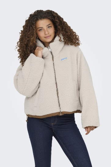 Only Jas ONLMARIA LIFE REV PUFFER JACKET CC 15350542 Cloud Dancer/Toasted Co