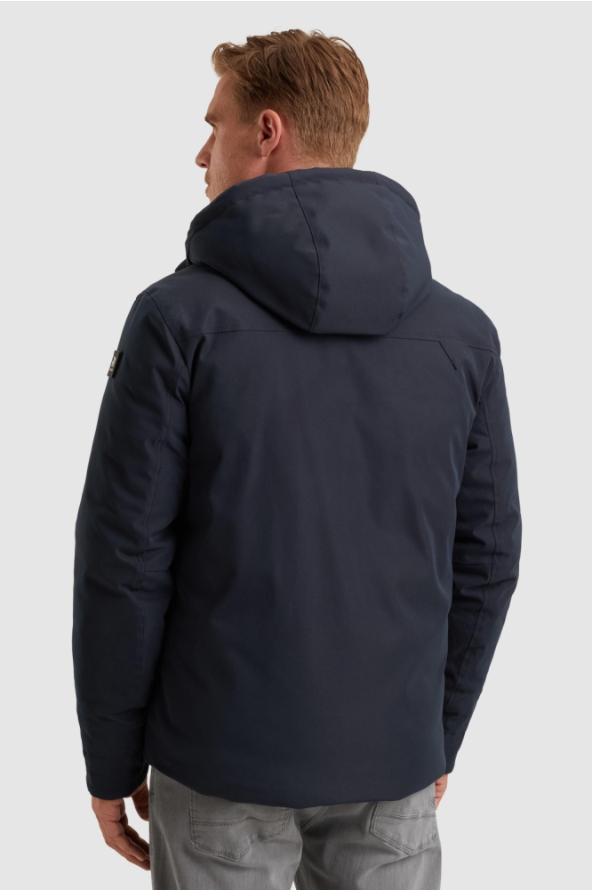 Vanguard blauwe heren jas | Model achteraanzicht