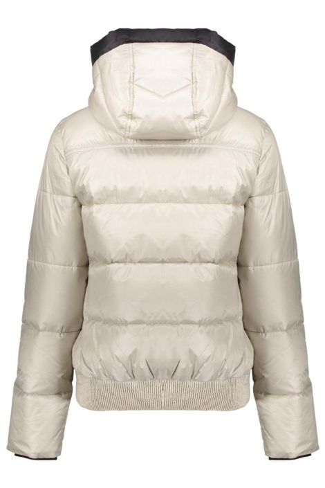 Geisha ecru dames jas | Achteraanzicht